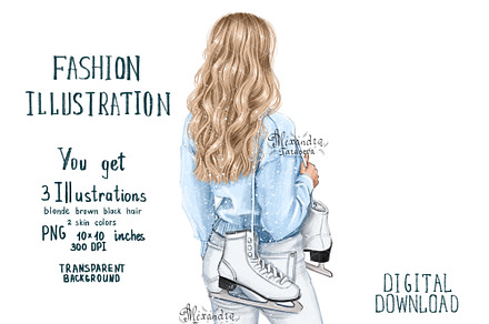 Fashion Girl Winter Holiday