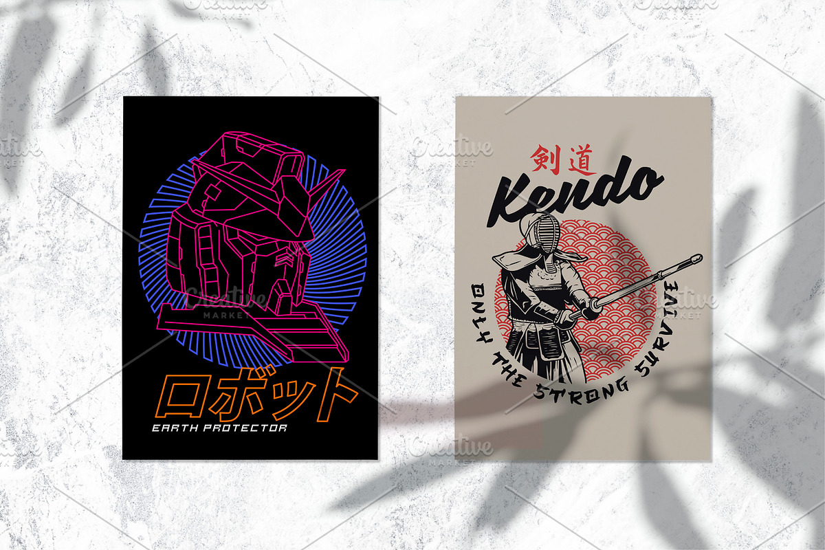 Japanese theme mini bundle, an Illustration by The BolzStudio (Photo 4 of 6)