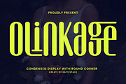 Olinkage – Modern Condensed Display, a Sans Serif Font by Haps Space (Thumbnail 1 of 16)
