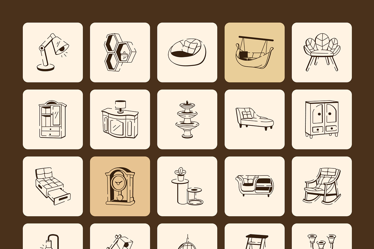 465 Home and Lifestyle Doodle Icons, an Outline Icon by Vectors Market (Photo 12 of 14)