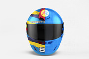 Helmet Mockup - 4 views, a Merchandise Mockup by Illusiongraphic (Thumbnail 9 of 18)
