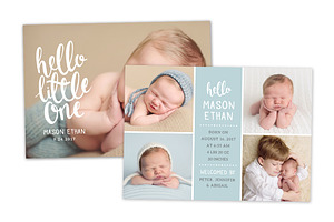 Birth Announcement Template CB088