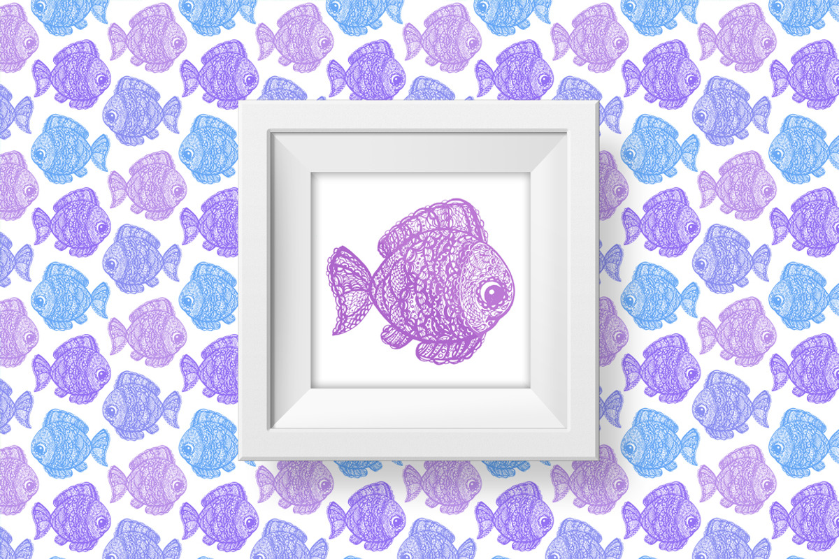 Happy SEA Life, a Pattern Graphic by ekaart (Photo 3 of 5)
