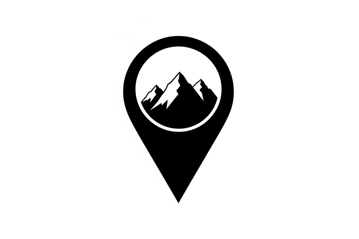Mountain Location Pin Icon Set, a Graphic by hafijul (Photo 3 of 11)