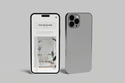 iPhone 14 Pro Max Mock-ups, an iPhone Mockup by zpackcreative (Thumbnail 4 of 6)