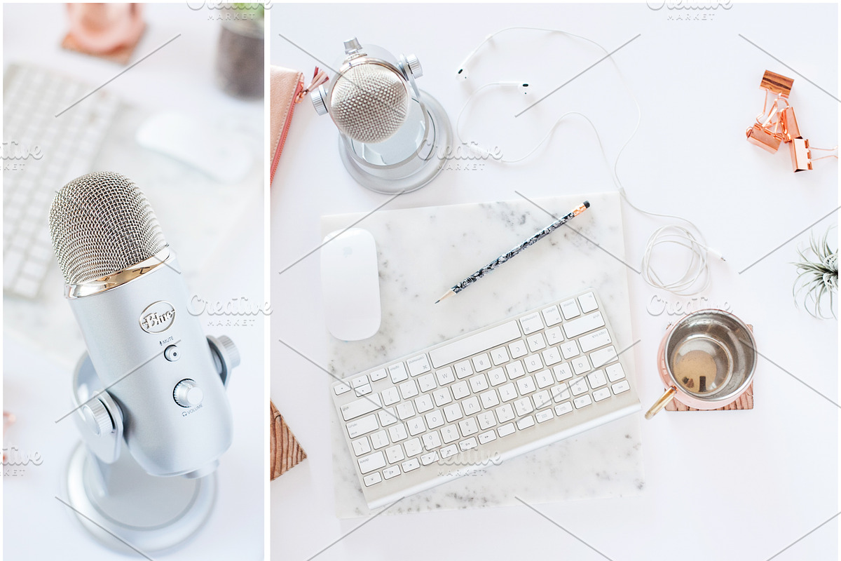 Podcaster Styled Photo Bundle, a Cups & Container Mockup by Rosemary Watson | Stock (Photo 2 of 8)