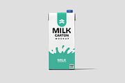 Milk Carton - Mockup, a Packaging Mockup by Rometheme Std (Thumbnail 3 of 5)