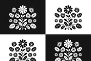 Black and white flower isolated icon, an Illustration by Amazin_art (Thumbnail 2 of 13)