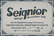 Seignior - vintage font, a Slab Serif Font by Fractal fonts & graphics (Thumbnail 1 of 7)