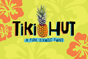 Tiki Hut Font, a Sans Serif Font by Quirky Queen Media (Thumbnail 1 of 7)