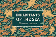 Inhabitants of the sea patterns, a Pattern Graphic by Piñata (Thumbnail 14 of 14)