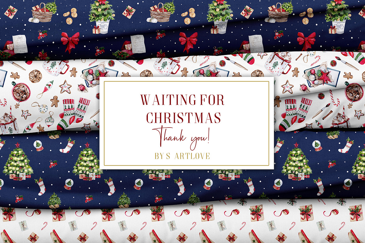 Watercolor Christmas Aesthetics, a Decorative Illustration by S_ARTLOVE (Photo 11 of 11)