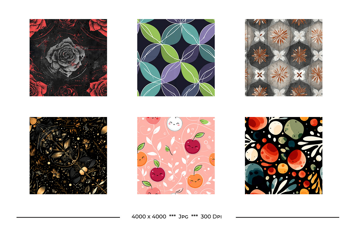Floral Bundle, a Pattern Graphic by karenfoleyphoto (Photo 3 of 10)