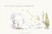 Soft Mystic Autumn Clipart, a Decorative Illustration by MariaScaroniAtelier (Thumbnail 4 of 11)