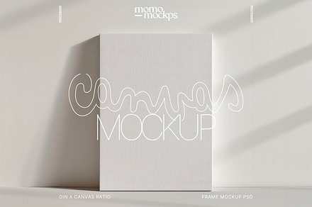 Canvas Mockup DIN A4 Painting Mockup