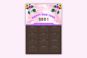 One-Page Wall Calendar 2024 Design, a Stationery Template by Annudesign (Thumbnail 4 of 7)