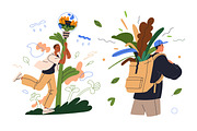 Eco-friendly concept. Ecology set, a Person Illustration by Good Studio (Thumbnail 2 of 10)