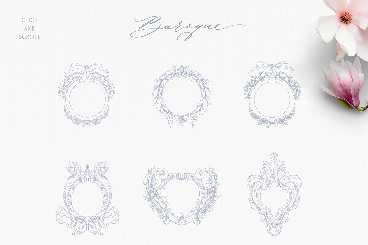 Vintage and classic wedding crest, a Decorative Illustration by Summer Nightingale Art (Photo 1 of 6)