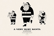 A Very Busy Santa Illustrations, a Seasonal Illustration by Feelsoul (Thumbnail 1 of 10)