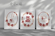 Retro Baby Shower Set, an Object Illustration by SirenaArt (Thumbnail 2 of 21)