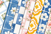 Retro Seamless Pattern Bundle, a Pattern Graphic by Black Bird Studio (Thumbnail 2 of 6)
