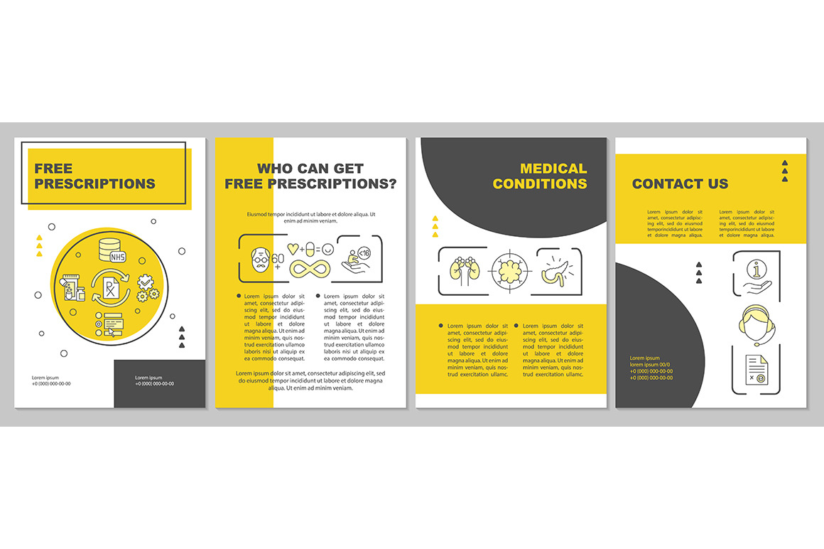 Free prescription service brochure, a Brochure Template by IMG Visuals