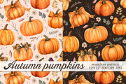 Autumn Pumpkins - Seamless Pattern, a Pattern Graphic by Kreeya Art Shop (Thumbnail 1 of 13)