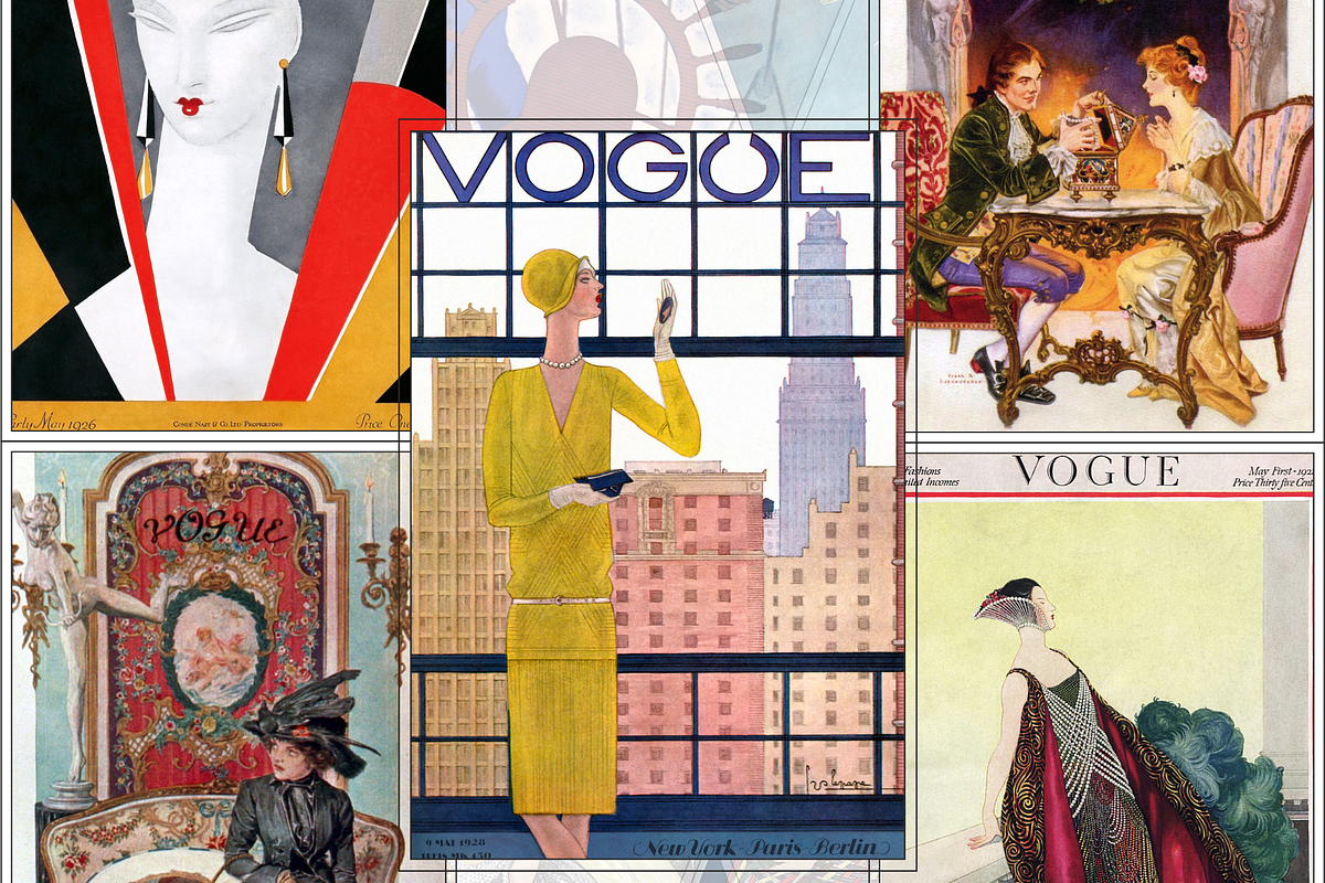Vintage Vogue Magazine Covers, a Beauty & Fashion Photo by Timeless Artwork Co (Photo 5 of 7)