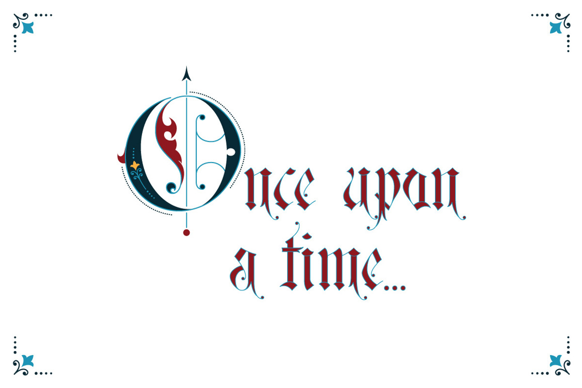 Gothic ornamental alphabet preview 5