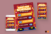 Music Fest Rundown Flyer Set, a Flyer Template by MMPixelCraft (Thumbnail 1 of 4)