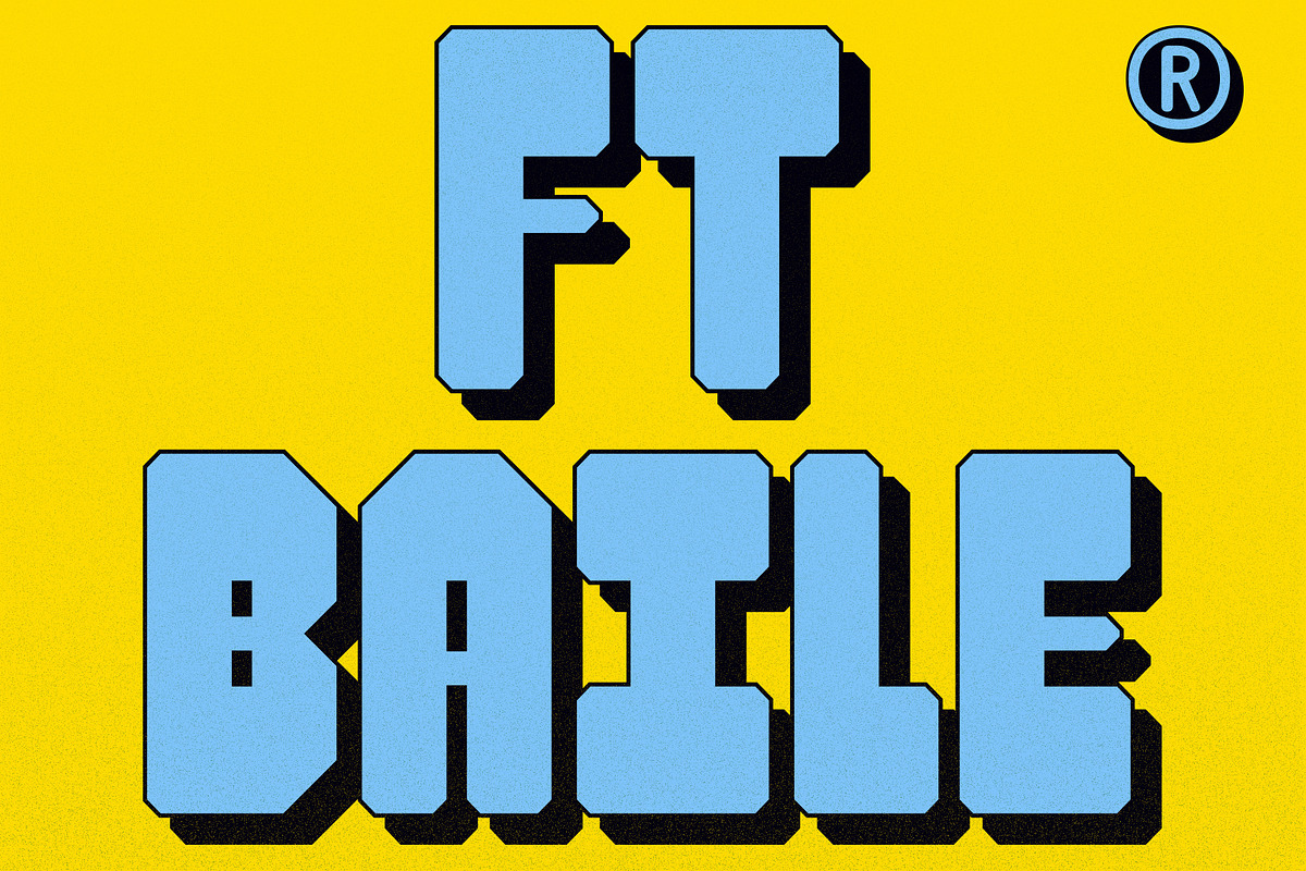 Ft Baile | Shadow Fonts, a Sans Serif Font by Fateh.Lab (Photo 1 of 15)