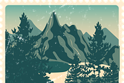 Landscapes Postage Stamp Collection, a Seasonal Illustration by JYa_Design (Thumbnail 4 of 5)