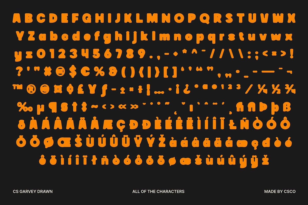 CS Garvey Drawn, a Sans Serif Font by Craft Supply Co. (Photo 8 of 8)