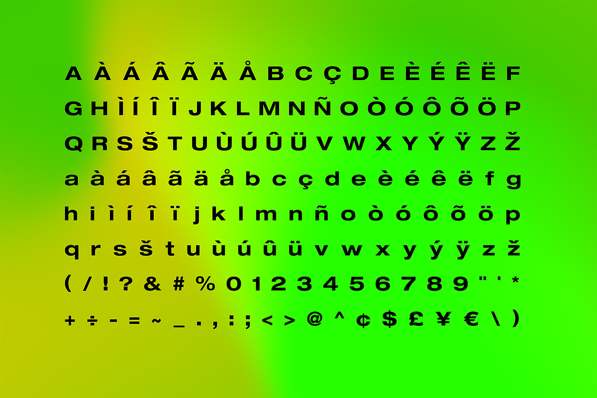 FLURO Typeface preview 3