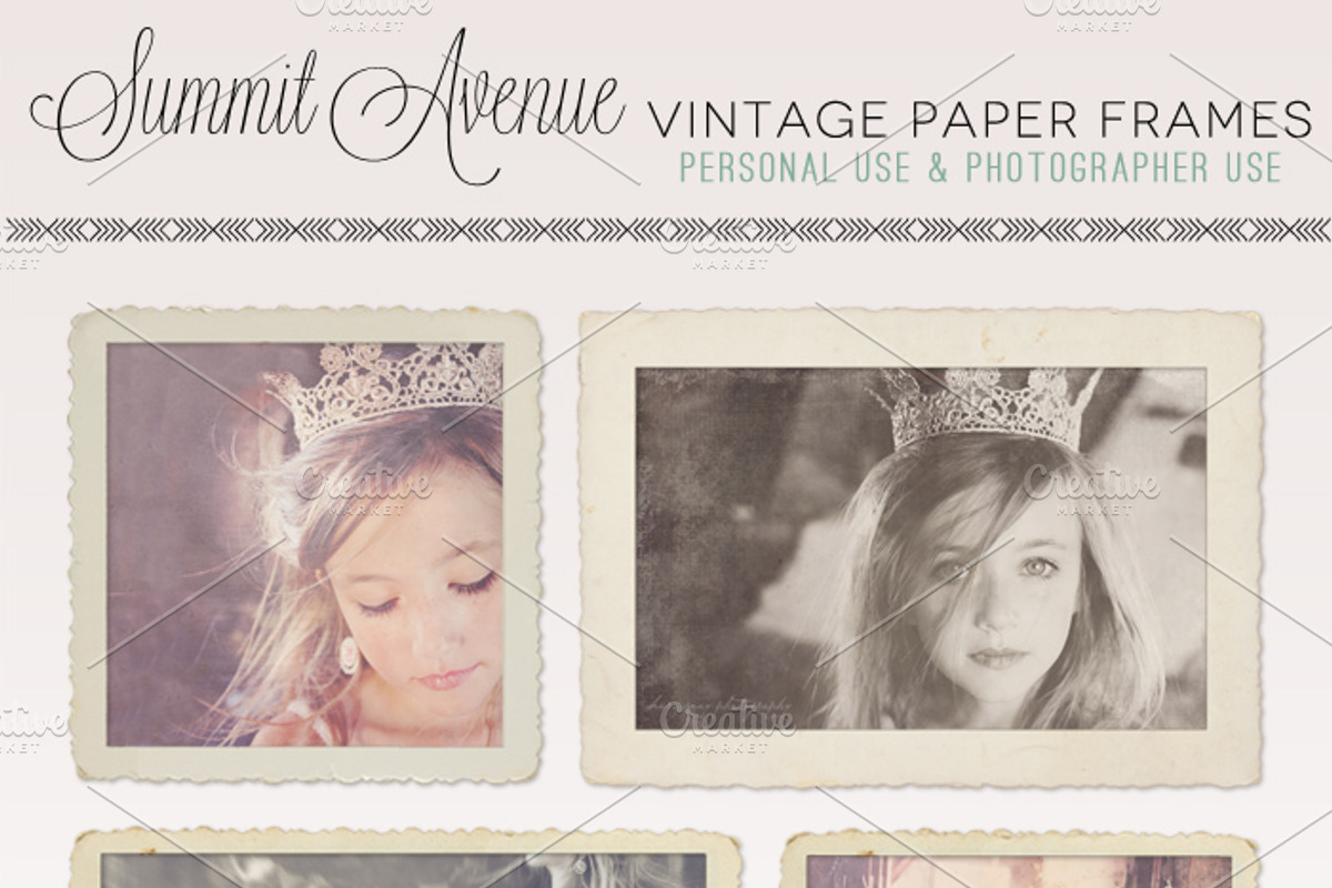 Divine Vintage Paper Frames preview 2