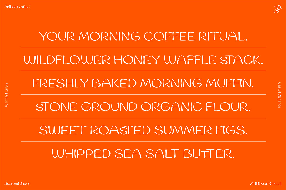 YJ Warm Folk, a Handwritten Font by YENTY JAP CO (Photo 5 of 24)