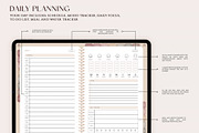 Undated digital planner, a Presentation Template by SofiaDesign16 (Thumbnail 5 of 13)