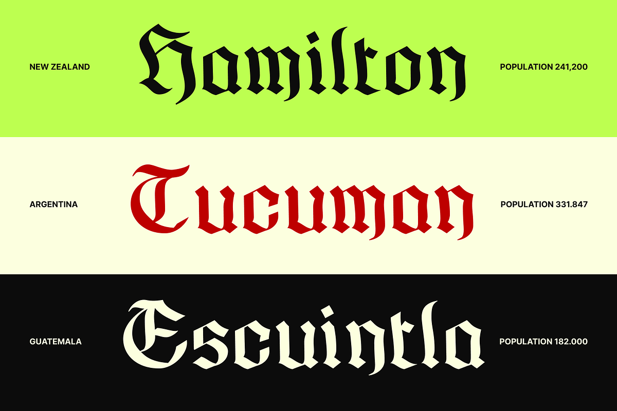 Gofarda Gothic Blackletter, a Blackletter Font by Fitrah Type (Photo 10 of 15)