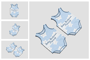 Baby Bodysuit Mockup, a Shirt Mockup by Hazzpro_Std