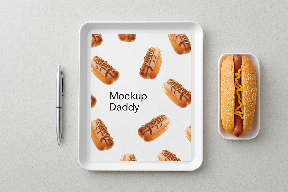 Hot Dog Mockup Bundle, an Advertising Mockup by Mockupdaddy (Photo 12 of 12)