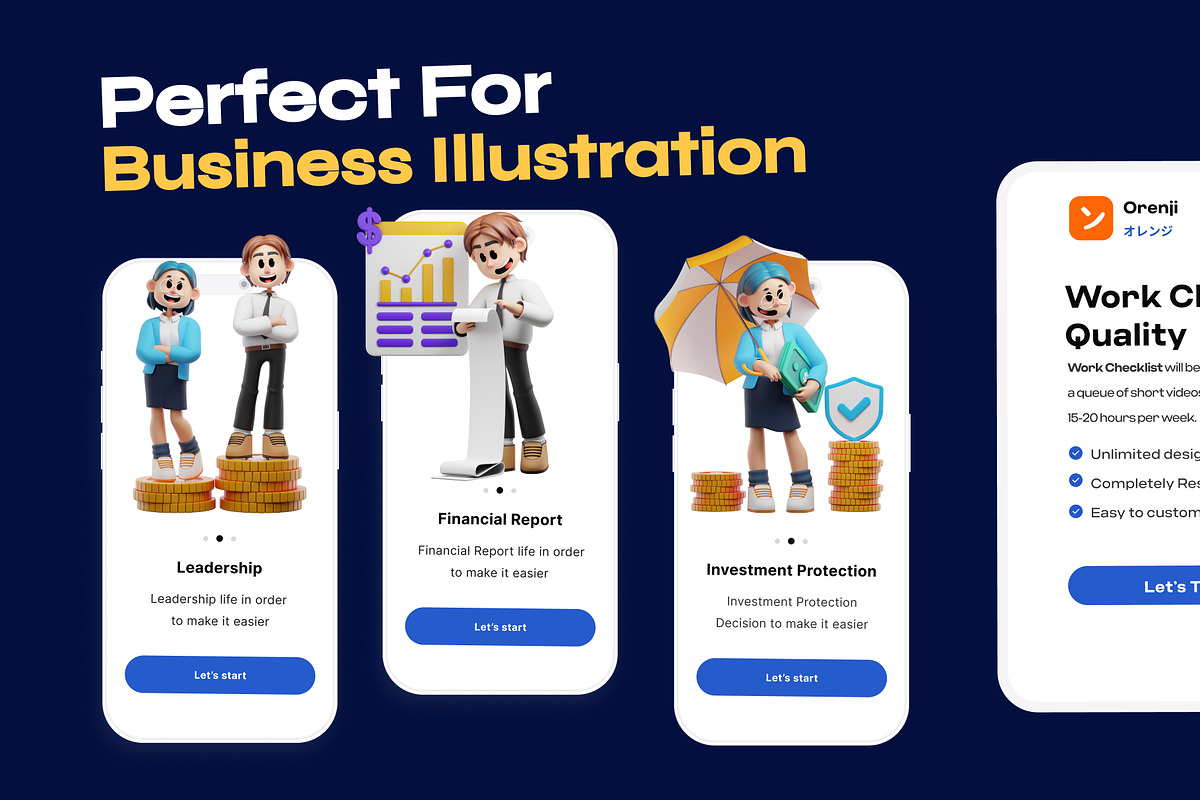 Business & Startup 3D Character Illu, a Characters & Person 3D Model by orenjidesign (Photo 5 of 8)