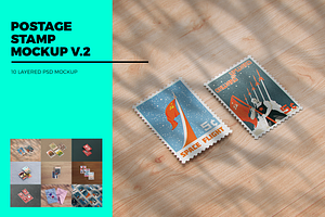 Postage Stamp MockUp v2