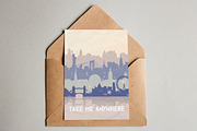 Travel Background with cities, a Work Illustration by Designifty (Thumbnail 3 of 4)