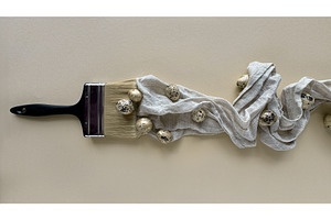 Creative composition with paintbrush, a Photo by tilialucida