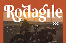 Rodagile Modern Display Serif