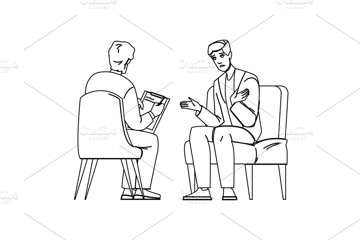 psychology mental health therapy, a Healthcare Illustration by pikepicture