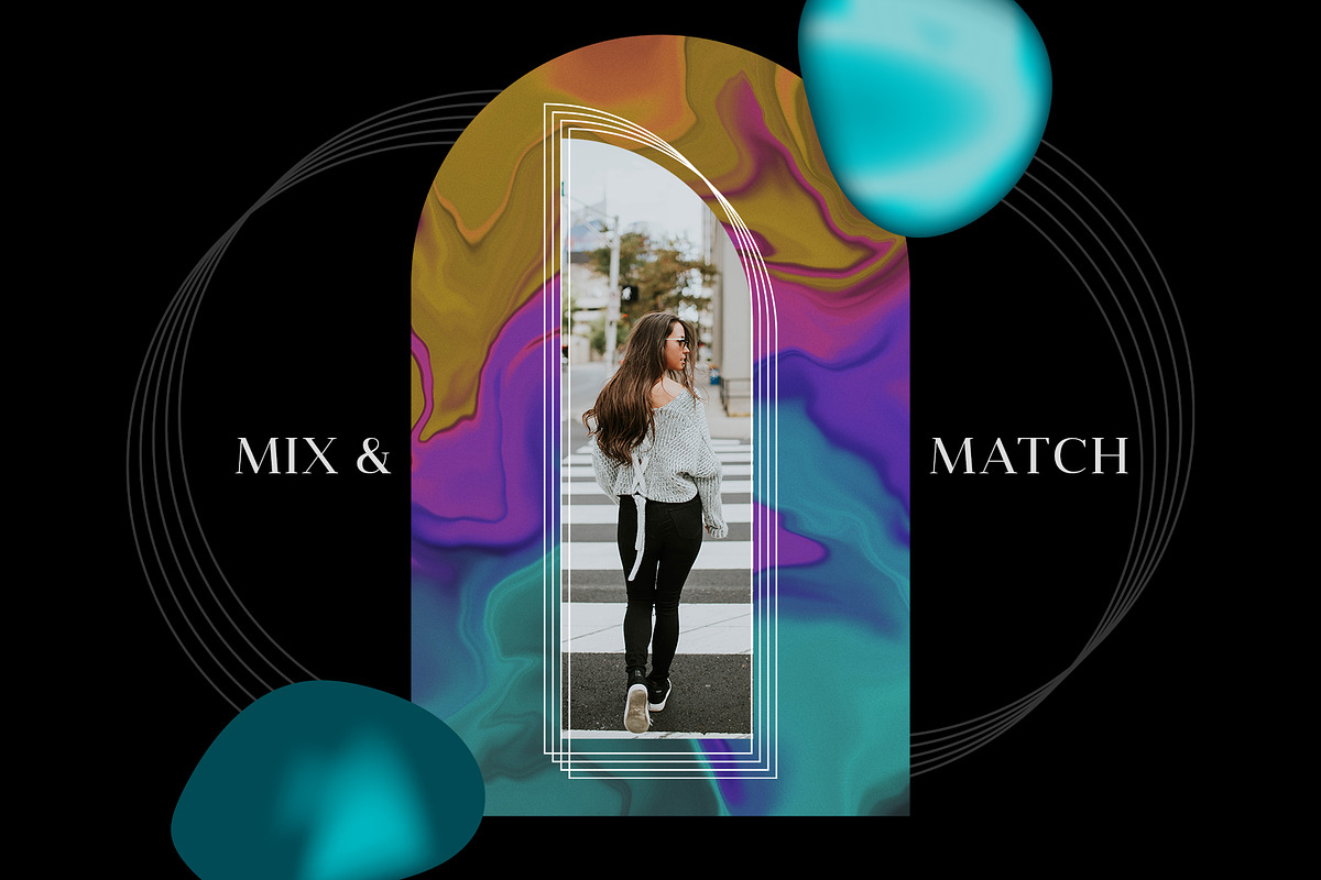 MODERN NEON GRADIENTS & SHAPES, a Pattern Graphic by Creativemaker (Photo 8 of 10)