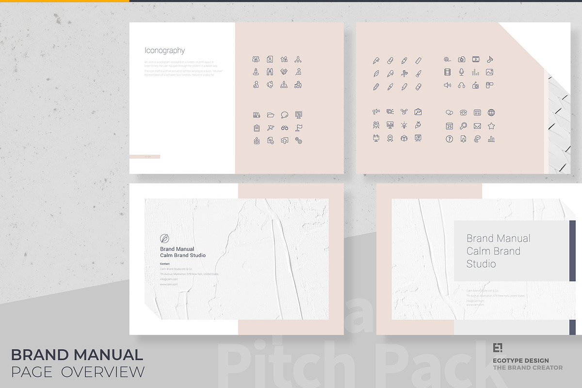 Calm Brand Guidelines, a Brochure Template by Egotype (Photo 22 of 35)