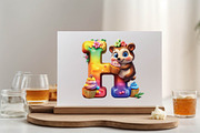 Cute Animal Alphabet Clipart Bundle, an Illustration by SVGArt (Thumbnail 6 of 9)