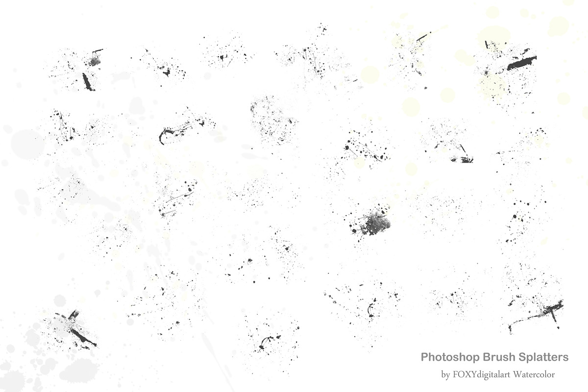 Paint Splatter Brushes Graffiti, a Brush Add-On by FOXYdigitalart (Photo 2 of 11)